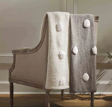 Load image into Gallery viewer, Tufted Dot Throw Blanket - 60x50
